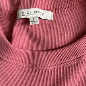 Z Supply Rose Ribbed Knit Top